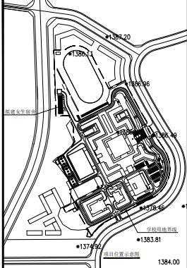 某高级中学宿舍楼等CAD图纸